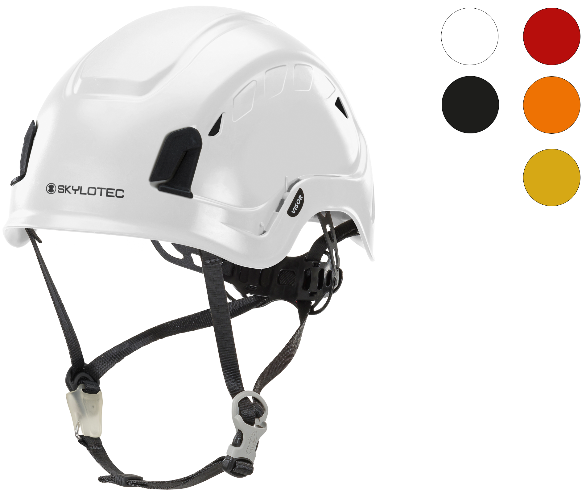 Helm, Kletterhelm, Skylotec, Weißes Helm, Verstellbares Band