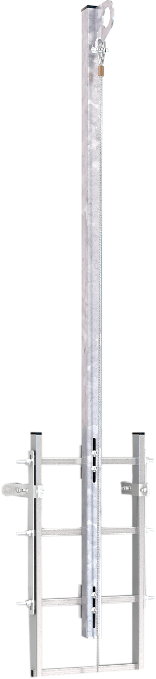 Post Ladder Rounded CLAW LINE TOP POST ALUMINUM LADDER