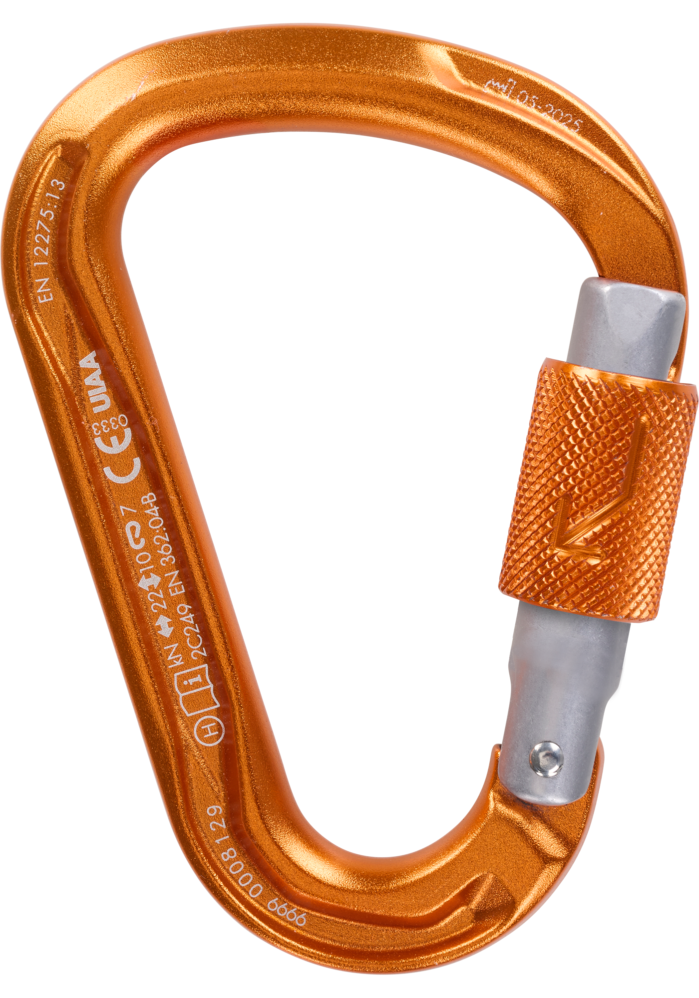 Karabiner, Aluminium, Orange, Klemmkarabiner, Kletterausrüstung