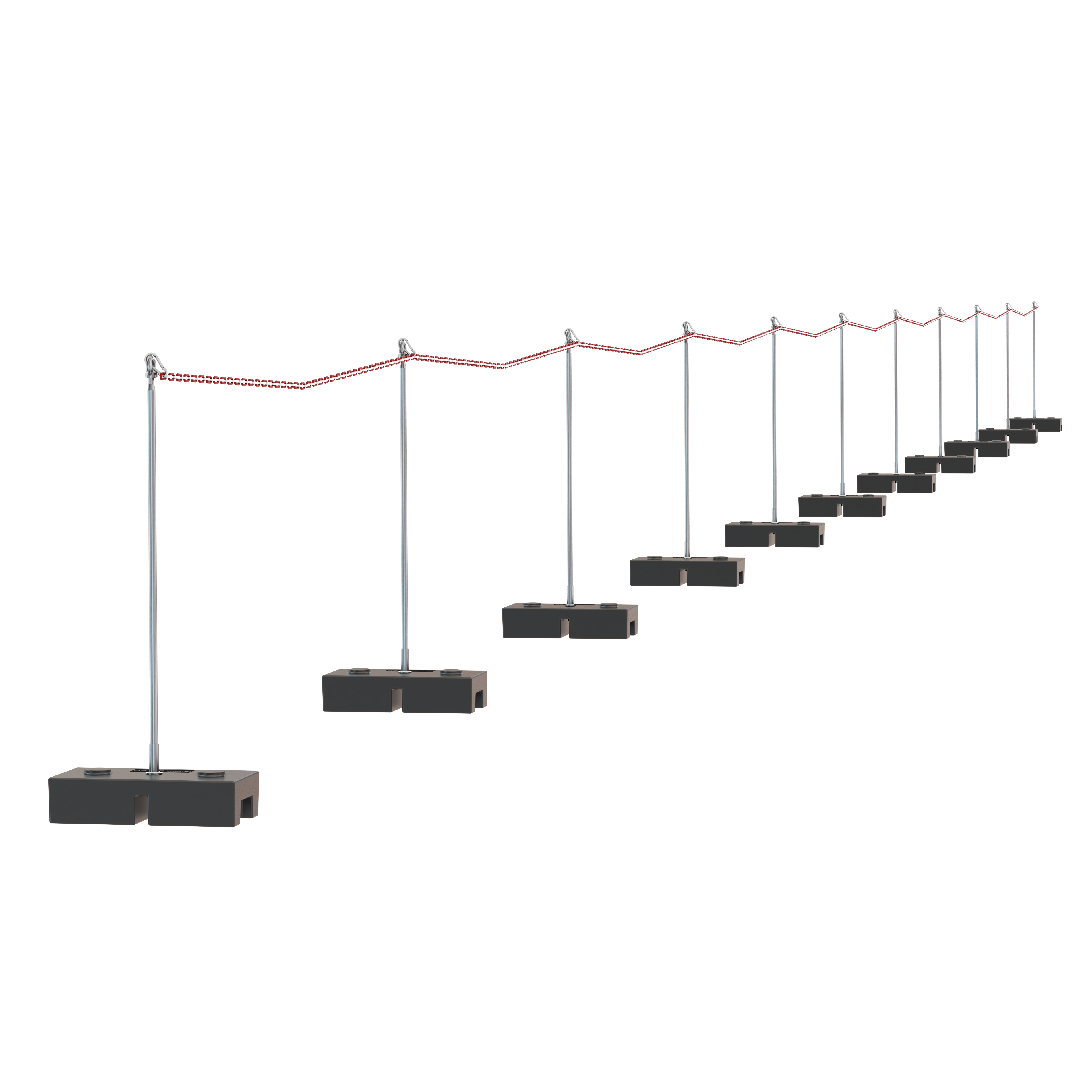 barriere, absperrpfosten, absperrung, schlange, pfosten, barriere, poller, seil, absperrung, Schlange