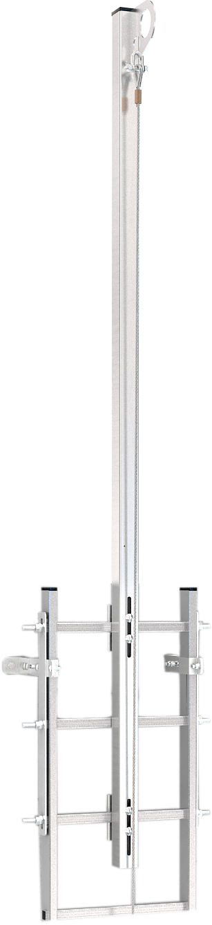 Post Ladder Rounded CLAW LINE TOP POST ALUMINUM LADDER