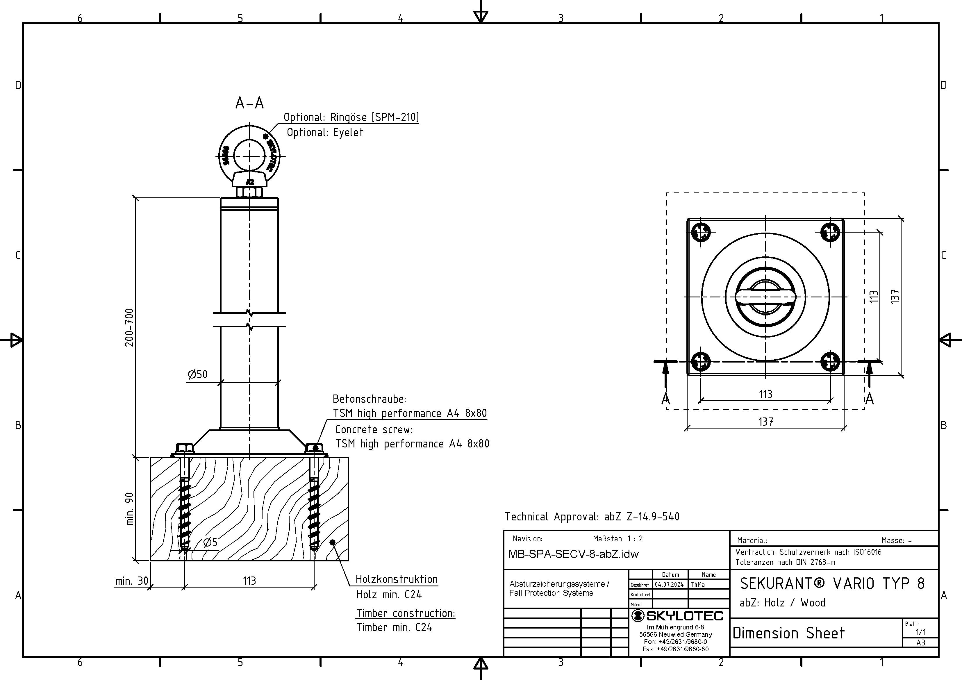 SEKURANT® VARIO TYP 8